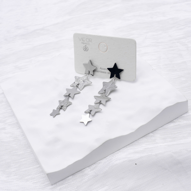 ARETES ZO6661E Plateado Acero Inoxidable G26