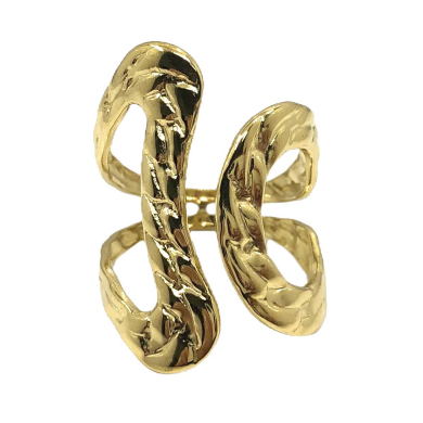 ANILLO ZO14119R Dorado Acero Inoxidable -A37