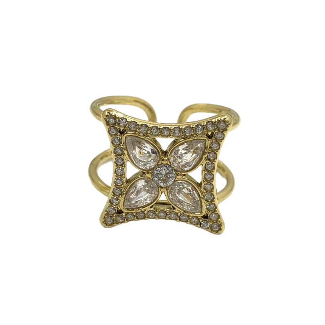 ANILLO ZO13555R Plateado Acero Inoxidable -A31