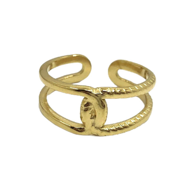 ANILLO ZO14299R Plateado Acero Inoxidable -2A24