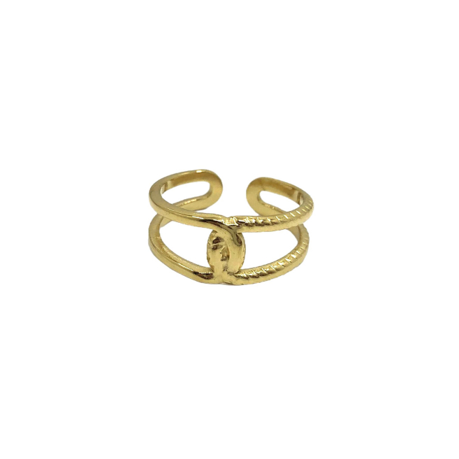 ANILLO ZO14299R Plateado Acero Inoxidable -2A24