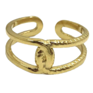 ANILLO ZO14299R Plateado Acero Inoxidable -2A24