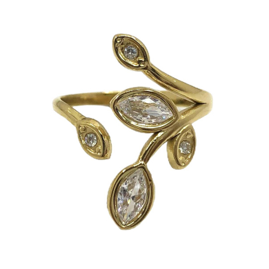 ANILLO ZO14321R Plateado Acero Inoxidable -A22