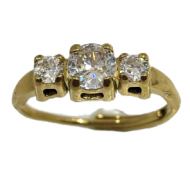 ANILLO ZO12992R Dorado Acero Inoxidable -A41