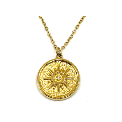 COLLAR ZO11345N Plateado Acero Inoxidable -E23