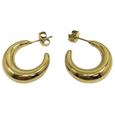 ARETES ZO14475E/15*31MM Plateado Acero Inoxidable -F23