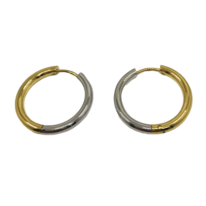 ARETES ZO15071E/2.5*16MM Bicolor Acero Inoxidable -F41