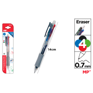 BOLIGRAFO 4 COLORES Y PORTAMINAS 0.5 MM - H31