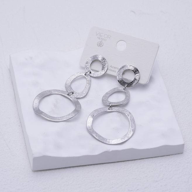 ARETES ZO12812E Plateado Acero Inoxidable -G51