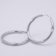 ARETES ZO13269E/60MM Plateado Acero Inoxidable -F510