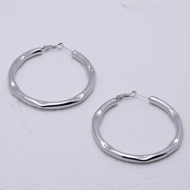 ARETES ZO13269E/60MM Plateado Acero Inoxidable -F510