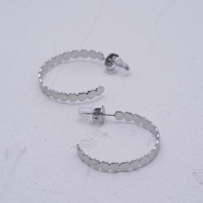 ARETES ZO1242E Plateado Acero Inoxidable -F310