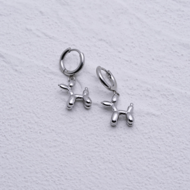 ARETES ZO8077E Plateado Acero Inoxidable -G23