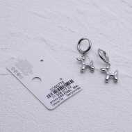 ARETES ZO8077E Plateado Acero Inoxidable -G23