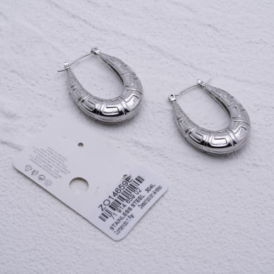 ARETES ZO14659E Plateado Acero Inoxidable -F39