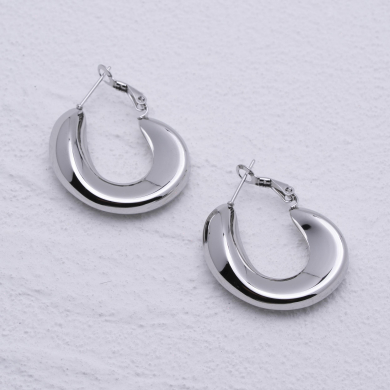 ARETES ZO12930E Plateado Acero Inoxidable -F310