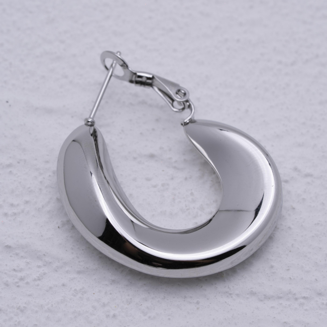 ARETES ZO12930E Plateado Acero Inoxidable -F310