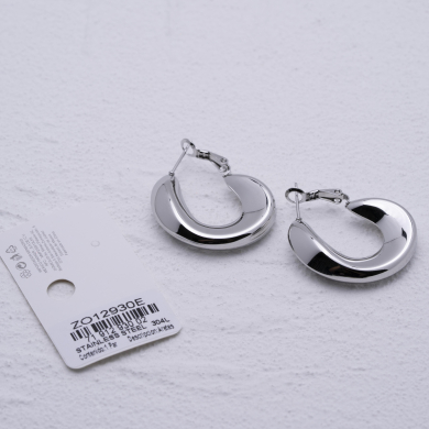 ARETES ZO12930E Plateado Acero Inoxidable -F310