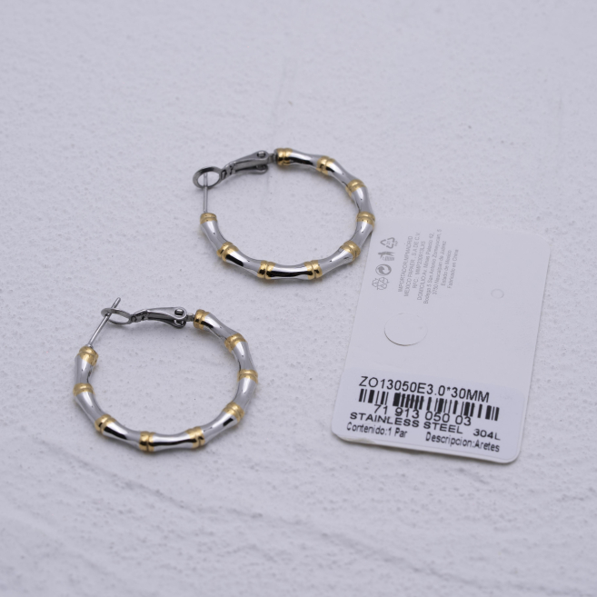 ARETES ZO13050E/3.0*30MM Bicolor Acero Inoxidable -F210