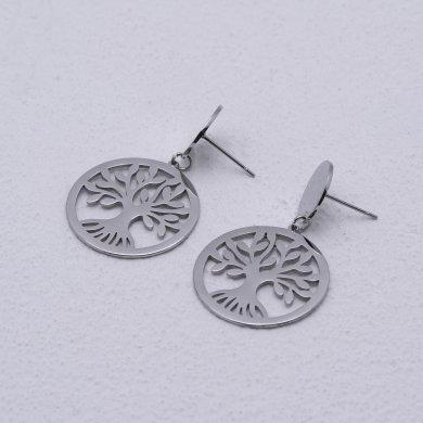 ARETES ZO4124E Plateado Acero Inoxidable -G26
