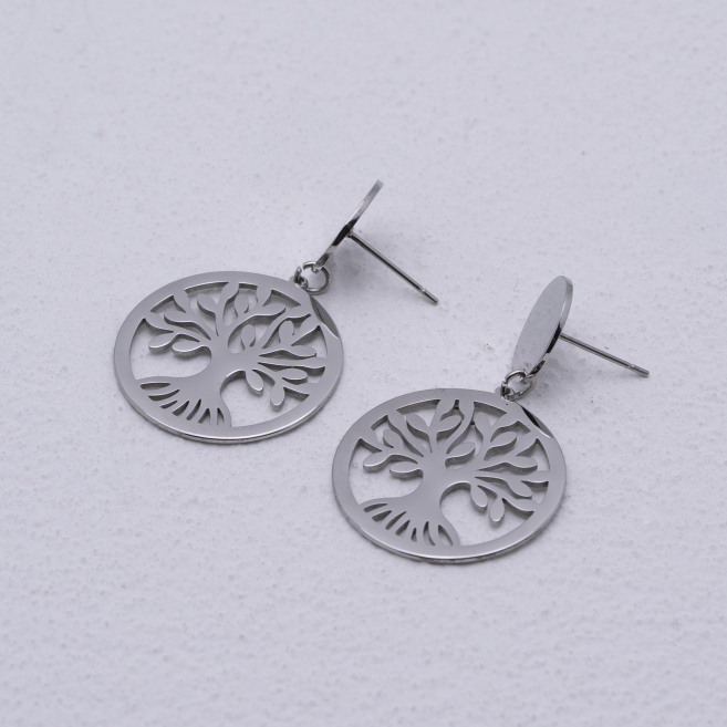 ARETES ZO4124E Plateado Acero Inoxidable -G26