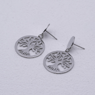 ARETES ZO4124E Plateado Acero Inoxidable -G26