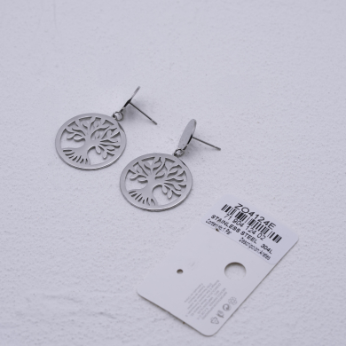 ARETES ZO4124E Plateado Acero Inoxidable -G26