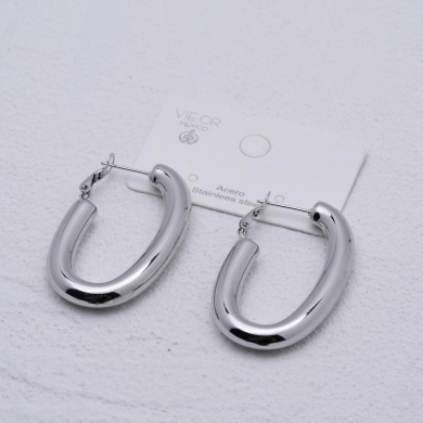 ARETES ZO12934E Plateado Acero Inoxidable -F39