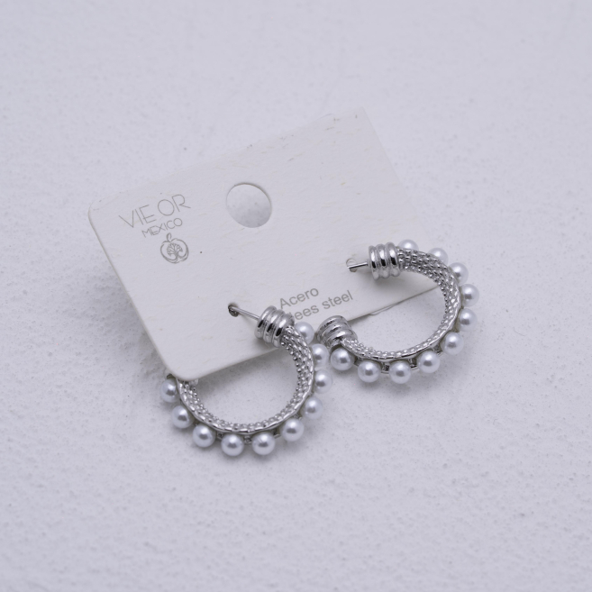 ARETES ZO10875E250 Plateado Acero Inoxidable -F21