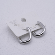 ARETES ZO13036E/19*23MM Plateado Acero Inoxidable -F43