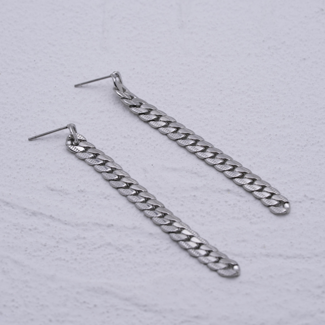 ARETES ZO1309E Plateado Acero Inoxidable -G23