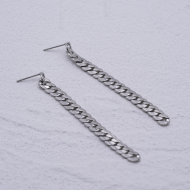 ARETES ZO1309E Plateado Acero Inoxidable -G23