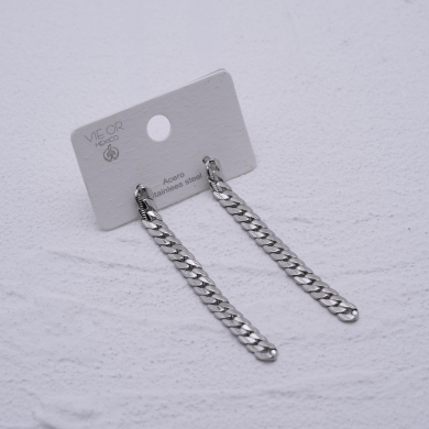 ARETES ZO1309E Plateado Acero Inoxidable -G23