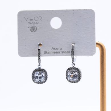 ARETES ZO13145E Plateado Acero Inoxidable -G23