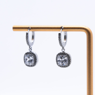 ARETES ZO13145E Plateado Acero Inoxidable -G23