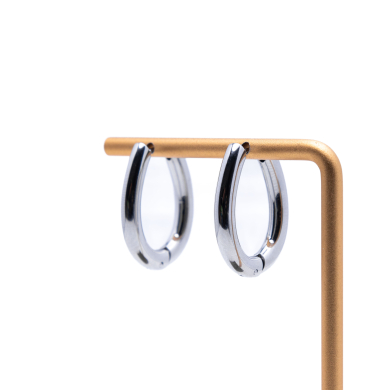 ARETES ZO13037E/4.0*25MM Plateado Acero Inoxidable -F37