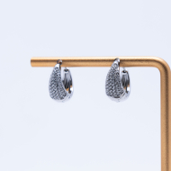 ARETES ZO10529E/9MM/300 Plateado Acero Inoxidable -F23 F23