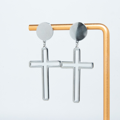 ARETES ZO4123E Plateado Acero Inoxidable -F45