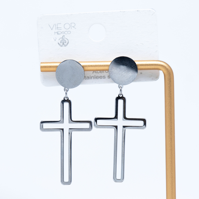 ARETES ZO4123E Plateado Acero Inoxidable -F45