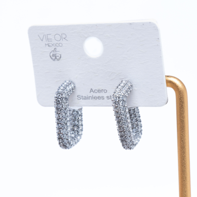 ARETES ZO13003E Plateado Acero Inoxidable -F27