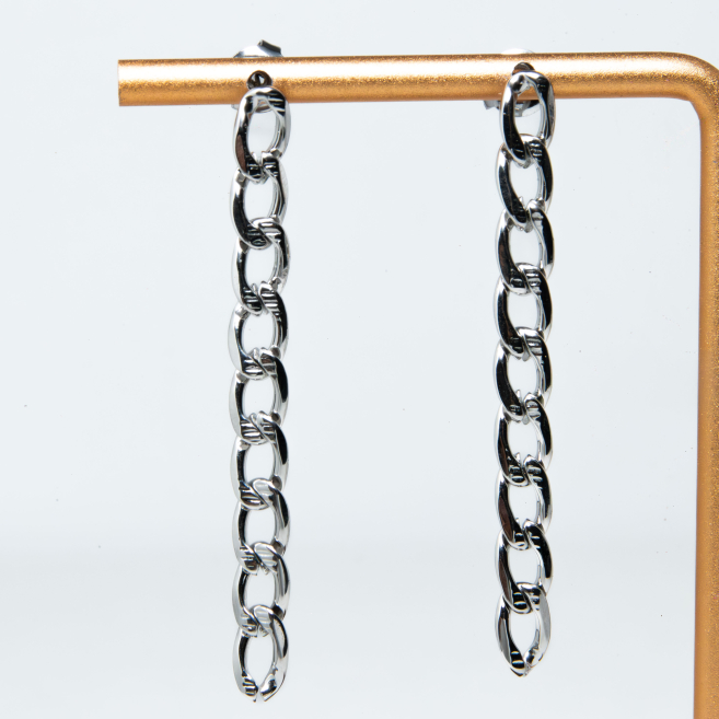 ARETES ZO1306E Plateado Acero Inoxidable -G23