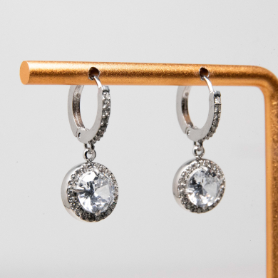 ARETES ZO13150E Plateado Acero Inoxidable -G23