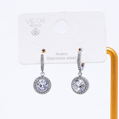 ARETES ZO13150E Plateado Acero Inoxidable -G23
