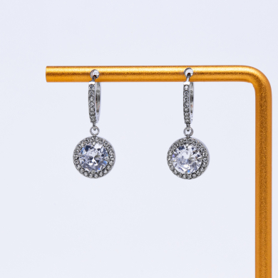 ARETES ZO13150E Plateado Acero Inoxidable -G23