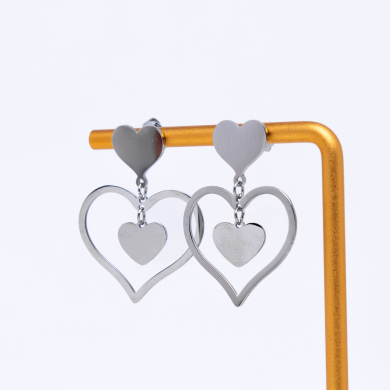 ARETES ZO4125E Plateado Acero Inoxidable -G310