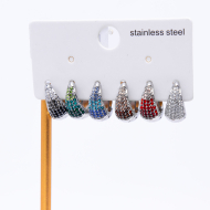 ARETES ZO12802E Plateado Acero Inoxidable F46