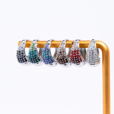 ARETES ZO12802E Plateado Acero Inoxidable F46