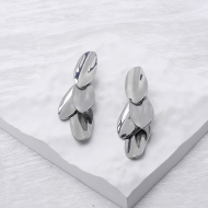ARETES Y00338 Plateado Acero Inoxidable