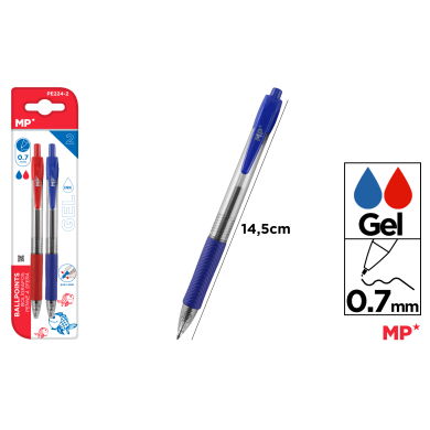 BOLIGRAFO GEL PUNTA 0.7MM 2UDS - B36