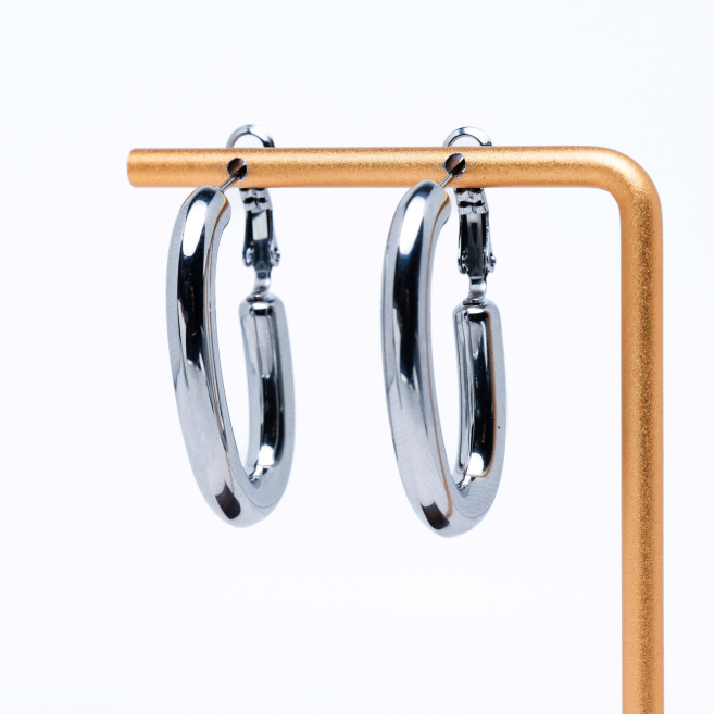 ARETES ZO12981E Plateado Acero Inoxidable -F29